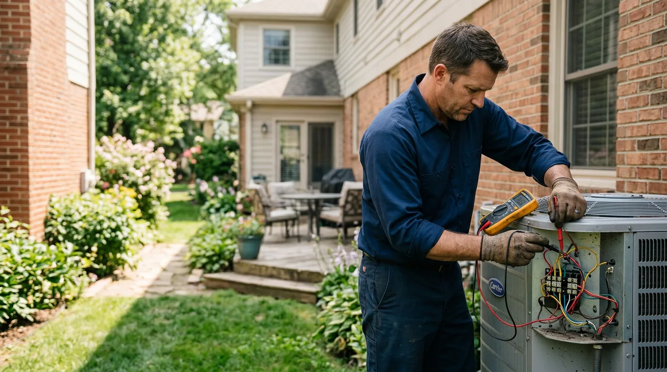 HVAC technician working near Stonewall, TX